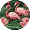 Malen nach Zahlen - Flamingos in Blumen ©art_selena_ua