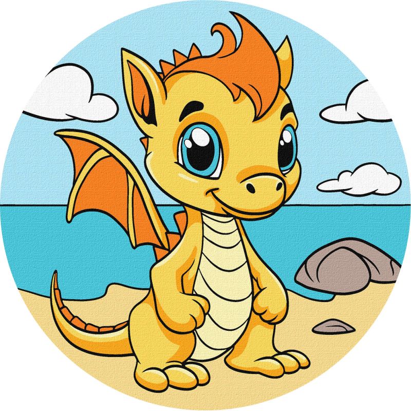 Painting by numbers - Charming dragon ©art_selena_ua