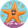 Painting by numbers - Jolly starfish ©art_selena_ua
