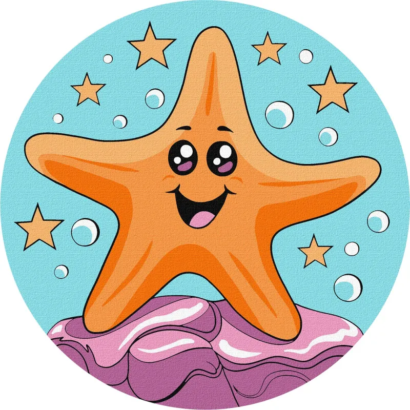 Painting by numbers - Jolly starfish ©art_selena_ua