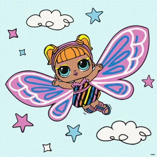 Malen nach Zahlen - L.O.L. Surprise! O.M.G. Fairies Flutterstar