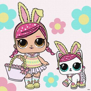 Malen nach Zahlen - L.O.L. Surprise! Spring Bling Hops with Kittea