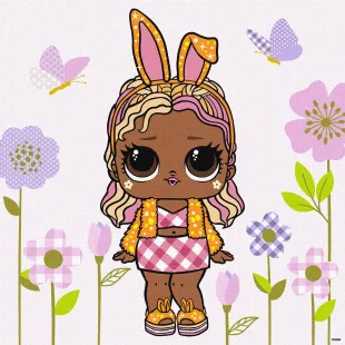 Malen nach Zahlen - L.O.L. Surprise! Spring Bling BossBunny