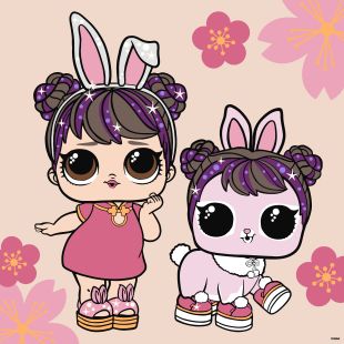 Malen nach Zahlen - L.O.L. Surprise! Spring Bling Doll & Pet