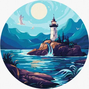 Malen nach Zahlen - Ein heller Leuchtturm ©art_selena_ua