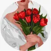 Malen nach Zahlen - Das Mädchen mit den Tulpen ©art_selena_ua