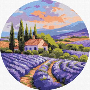 Malen nach Zahlen - Ein Häuschen auf einem Feld ©art_selena_ua