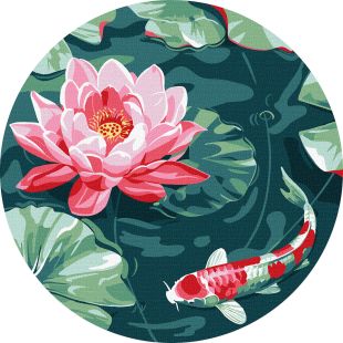 Malen nach Zahlen - Die Perle des Teiches ©art_selena_ua
