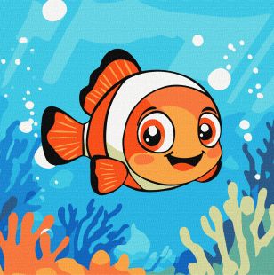 Malen nach Zahlen - Der Clownfisch ©art_selena_ua
