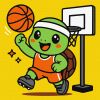 Malen nach Zahlen - Eine Schildkröte spielt Basketball ©art_selena_ua