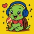 Painting by numbers - A turtle eats ice cream ©art_selena_ua