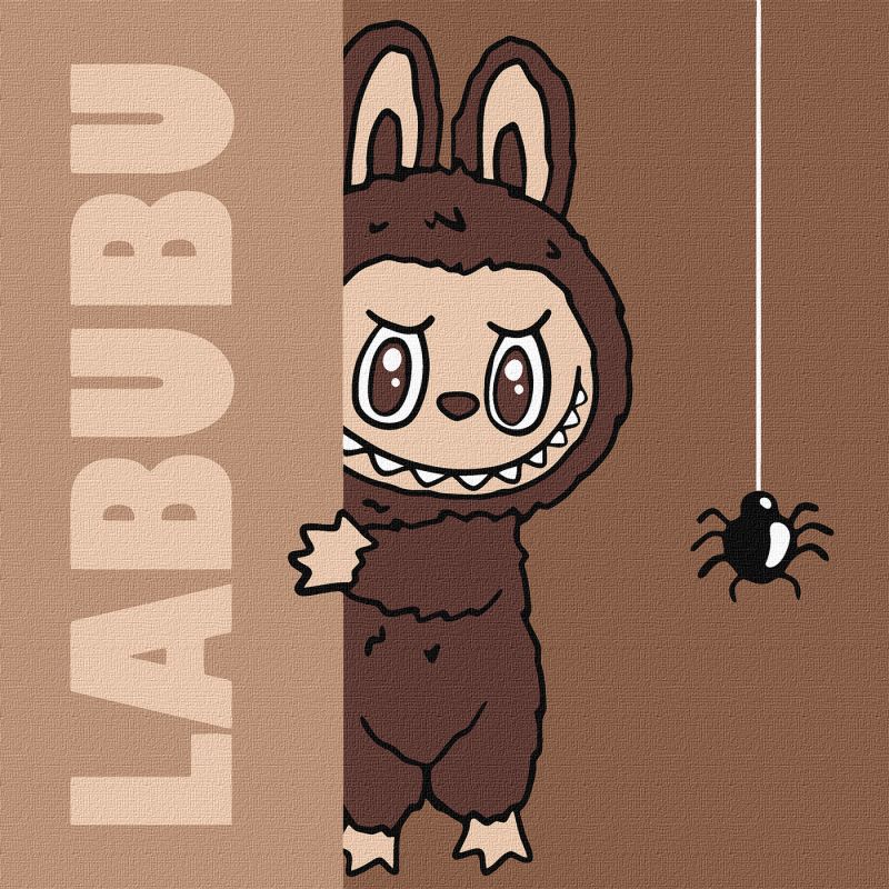 Malen nach Zahlen - Labubu Verstecken ©art_selena_ua