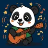 Painting by numbers - Panda with a guitar ©art_selena_ua