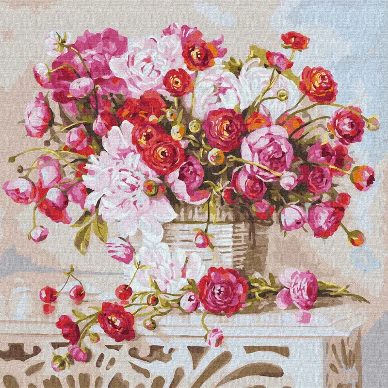 Painting by numbers - A bouquet of memories (big) ©Ira Volkova