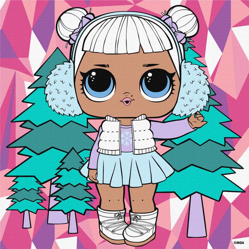 Malen nach Zahlen - L.O.L. Surprise! Winter chill. Snow Angel