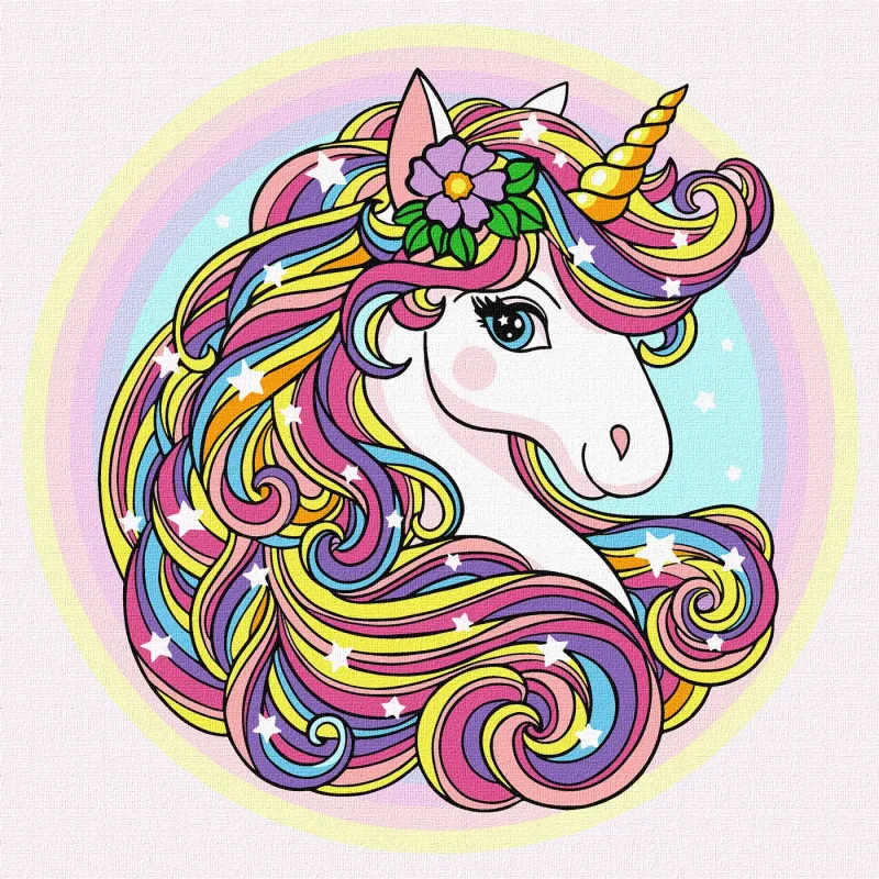 Painting by numbers - Stylish unicorn ©art_selena_ua