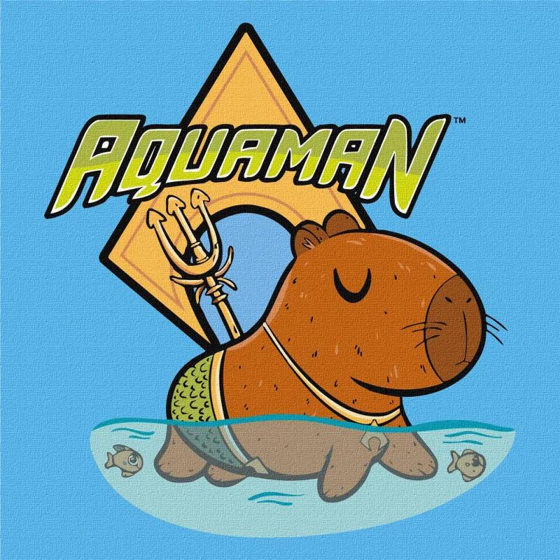 Malen nach Zahlen - Capybara - Aquaman ©Warner Bros.
