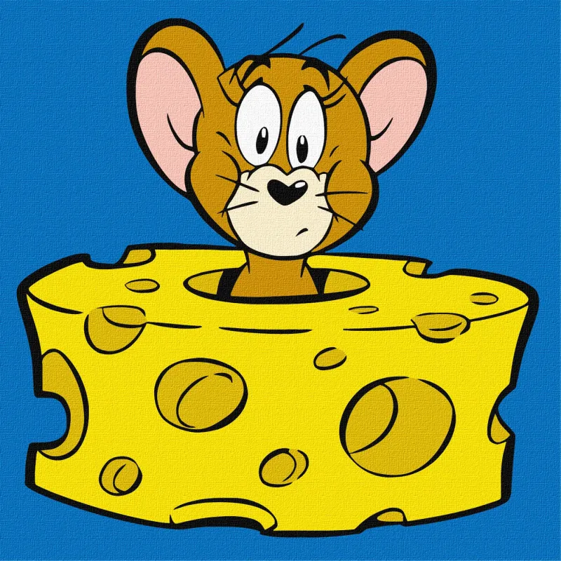 Malen nach Zahlen - Tom und Jerry: Käseliebhaber ©Warner Bros.