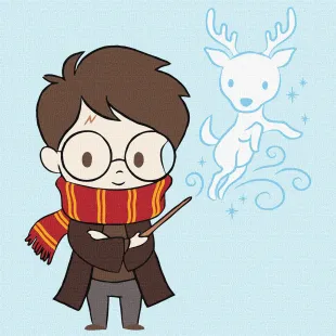 Malen nach Zahlen - Harry Potter: Niedlicher Patronus ©Warner Bros.
