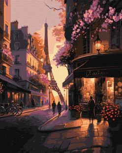 Malen nach Zahlen - Französischer Straßen ©art_selena_ua