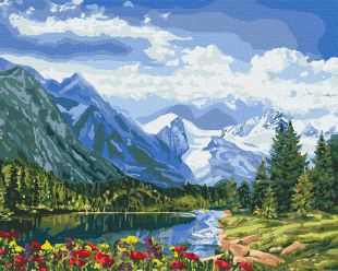 Malen nach Zahlen - Alpine Perfektion