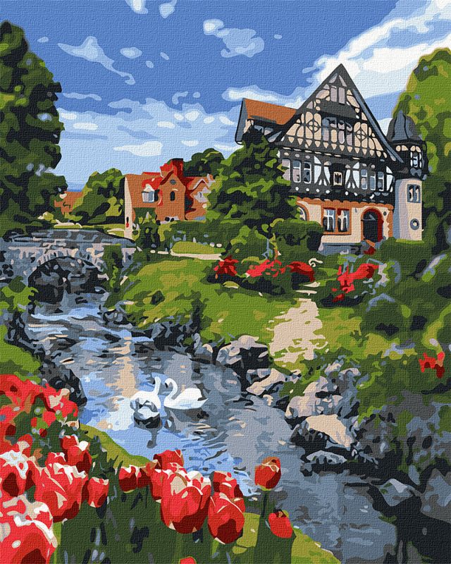 Malen nach Zahlen - Eine magische Landschaft