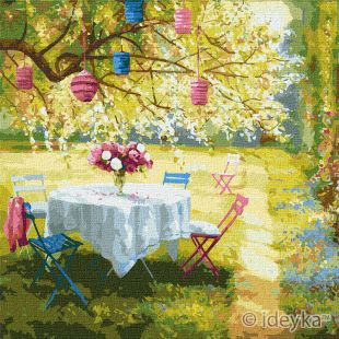 Malen nach Zahlen - Frühlingslaternen ©Ira Volkova