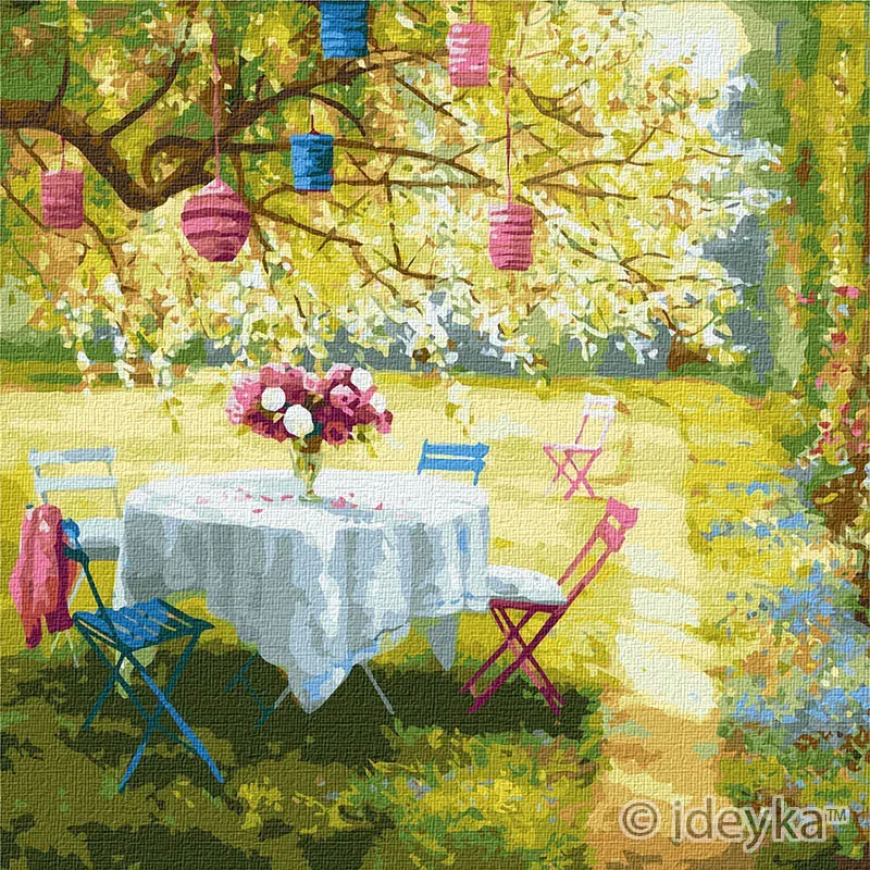 Malen nach Zahlen - Frühlingslaternen ©Ira Volkova