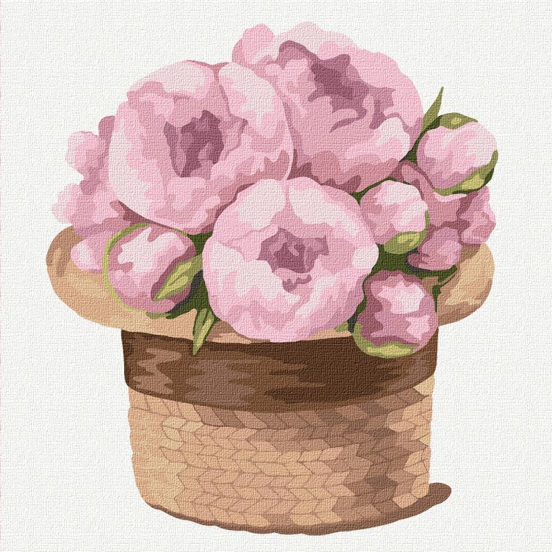 Painting by numbers - A magic bouquet of peonies ©tanya_bonya