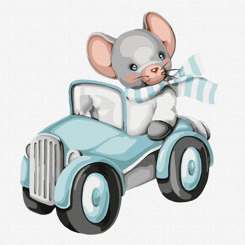 Malen nach Zahlen - Die Maus ist ein Reisender ©tanya_bonya
