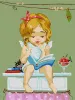 Painting by numbers - Favorite book ©Katya Dudnik
