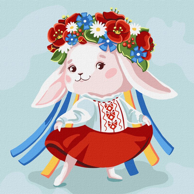 Malen nach Zahlen - Ukrainischer Hase ©Kateryna Valerieva