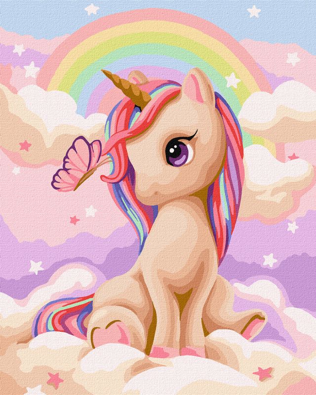 Painting by numbers - Curious unicorn ©tanya_bonya
