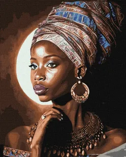 Malen nach Zahlen - Afrikanische Schönheit ©art_selena_ua