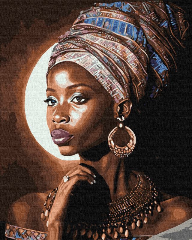 Malen nach Zahlen - Afrikanische Schönheit ©art_selena_ua