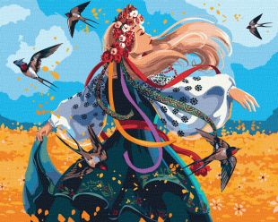Malen nach Zahlen - Ukrainische Frau beim Tanzen ©Jennifer Sikora