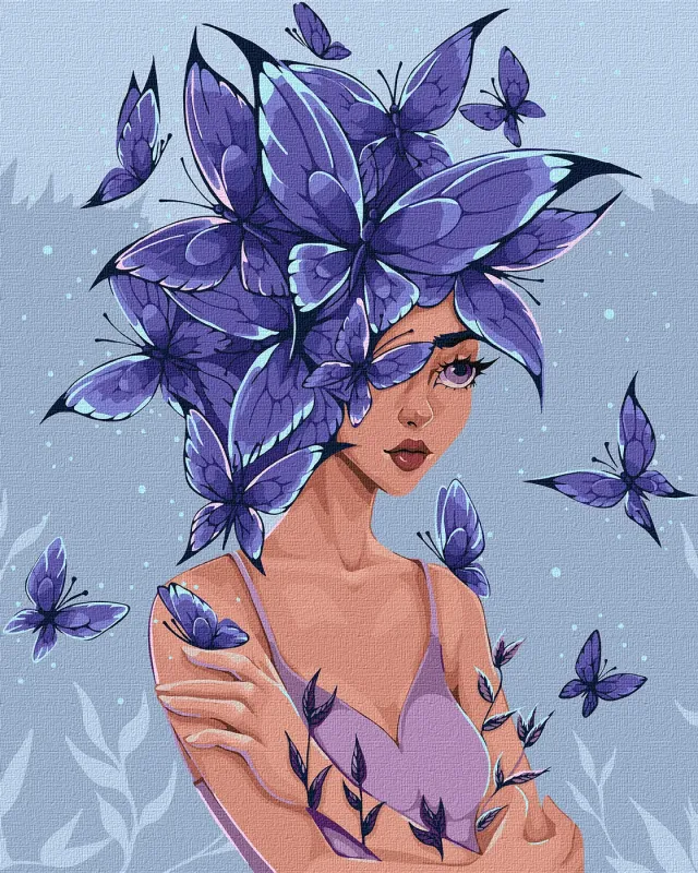 Malen nach Zahlen - Schmetterlingsgedanken ©lien_illustration
