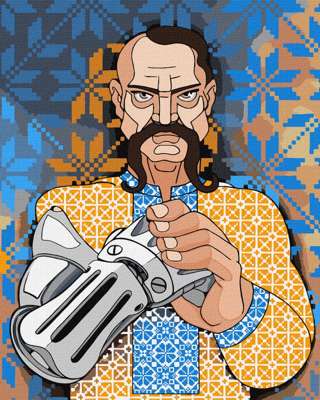 Malen nach Zahlen - Ukrainischer Cyborg ©mosyakart