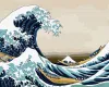 Malen nach Zahlen - Große Welle in Kanagawa ©Katsushika Hokusai