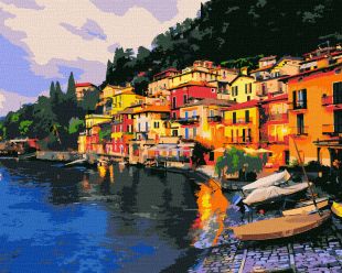 Malen nach Zahlen - Italien am Abend