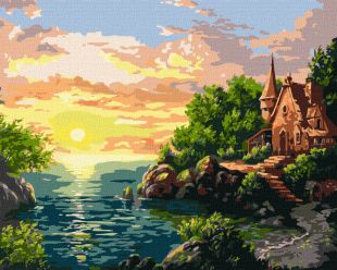 Malen nach Zahlen - Sonnenuntergang ©Sergiy Lobach