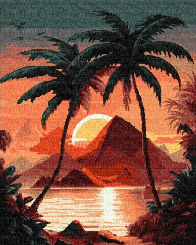 Malen nach Zahlen - Morgendämmerung bei Meer ©art_selena_ua