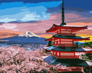 Malen nach Zahlen - Beliebtes Japan