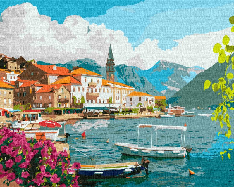 Malen nach Zahlen - Sommer in der Bucht von Kotor