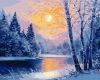Malen nach Zahlen - Winterabend