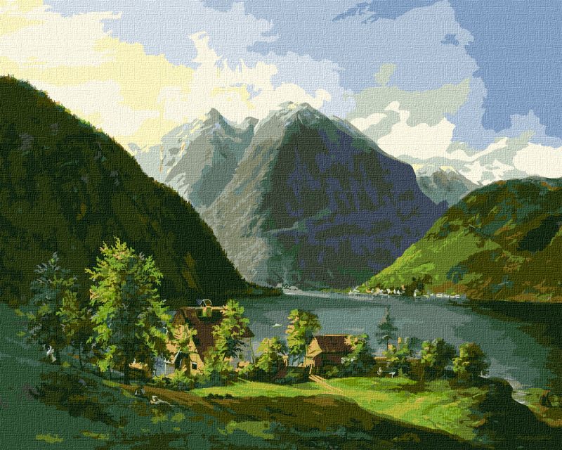 Malen nach Zahlen - Seelandschaft ©Carl Franz Gruber