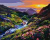 Painting by numbers - Sunrise in the mountains ©Bohdan Saliy