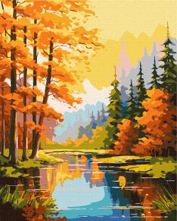 Malen nach Zahlen - Herbstliche Schönheit ©art_selena_ua
