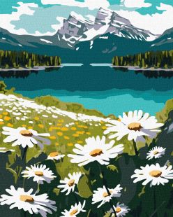Malen nach Zahlen - Blühende Gänseblümchen ©art_selena_ua