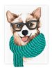 Malen nach Zahlen mit Farben und luftgetrocknetem TonStilvoller Corgi ©art_selena_ua